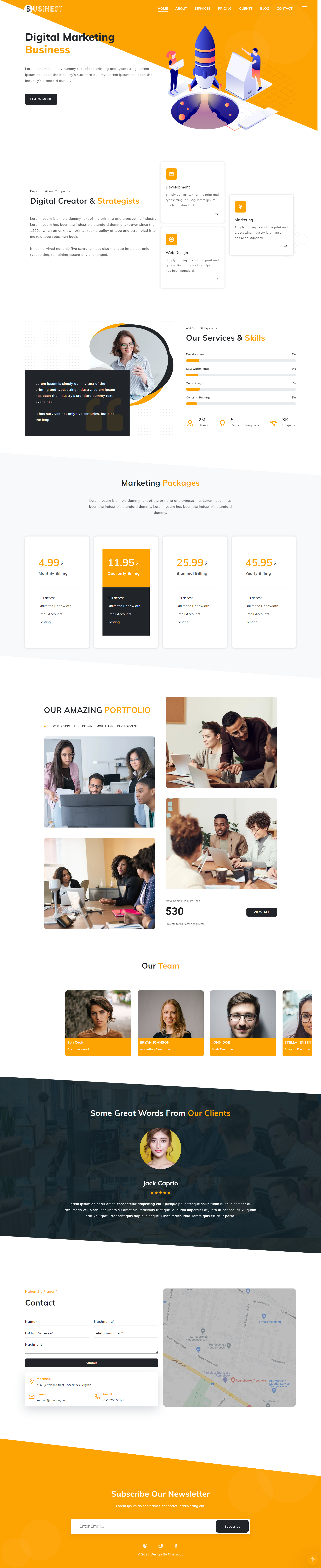marketing template